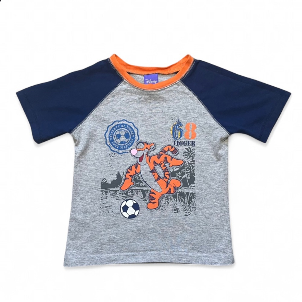 Y2K Disney Tigger Winnie the Pooh Soccer Themed Shirt - Size 3T